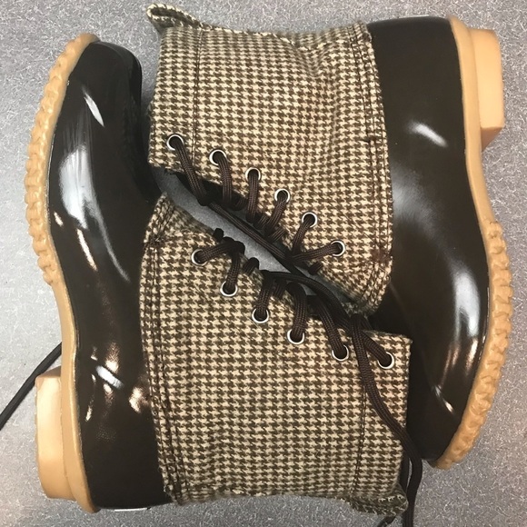 Bass Duck boots with flannel houndstooth - Picture 3 of 8